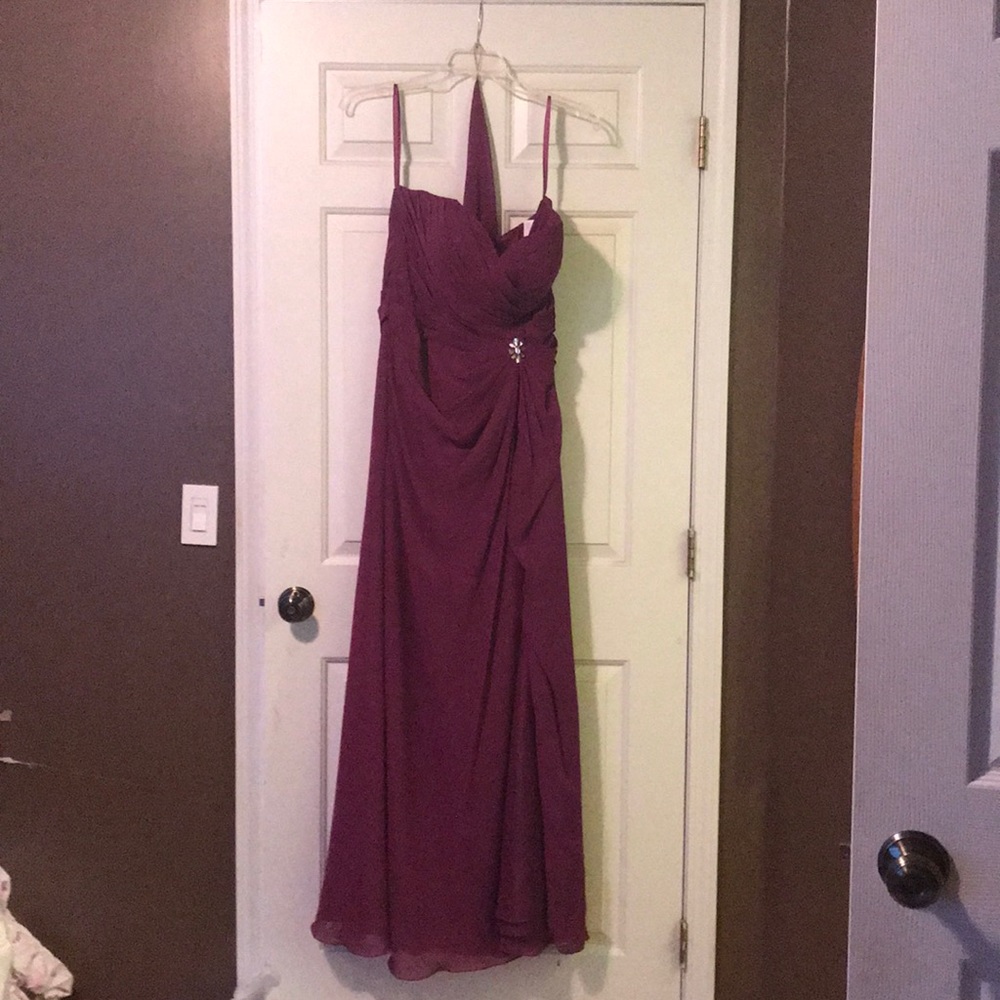 Full length chiffon bridesmaid/prom dress